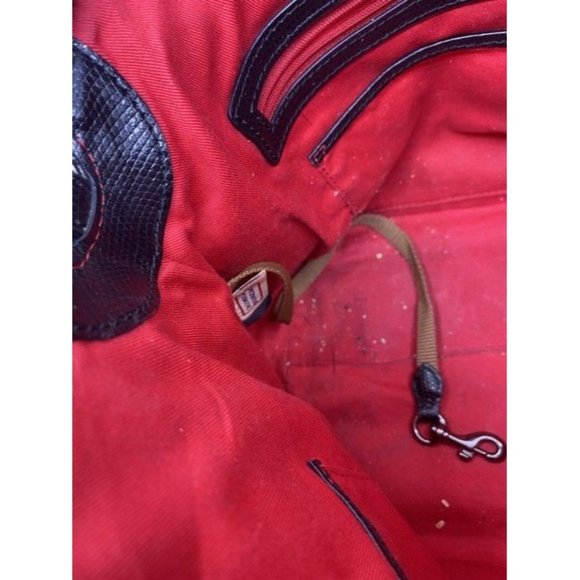 Dooney And Bourke Summer Black Leather Cross Body Bag - Picture 4 of 9